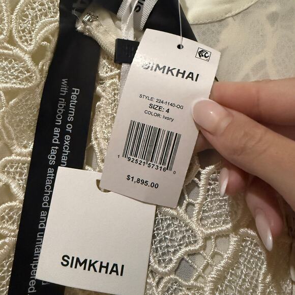 New Simkhai Phoenix Embroidered Lace Maxi Dress - Picture 6 of 6